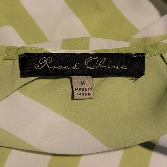Rose & Olive green white blue medium - Picture 5 of 5